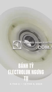 Bánh tỳ (con lăn đỡ lồng) máy sấy Electroluc Ngưng Tụ EDC - EDH - EDP - EDE ....) - Model : EDC - EDH - EDP - EDE .... - Hàng mới 100%. - Tên linh kiện: Bánh tỳ máy sấy quần áo Electrolux - Tên gọi khác: Con lăn/ Ròng rọc