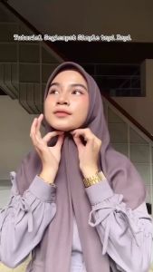 hijab nur sinar glamour/jilbab segi empat nur sinar/segi empat mewah/segi empat kekinian
