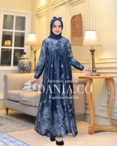 Gamis silk couple keluarga sarimbit premium raya lebaran motif Tamara anak ayah ibu