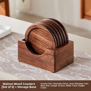 Baroquehouse | Vintage Walnut Wood Cup Coaster