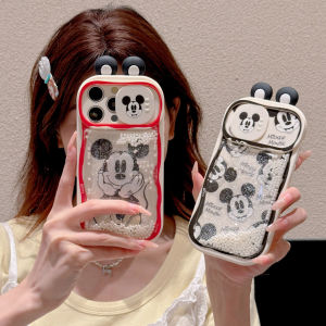 💯【เคสโทรศัพท์】 + Gratis Ongkir💯มิกกี้น่ารักการ์ตูนเคสนิ่มป้องกันการตกสำหรับ IPhone 15 14 13 11 12 Pro Max ฝาครอบกันกระแทก