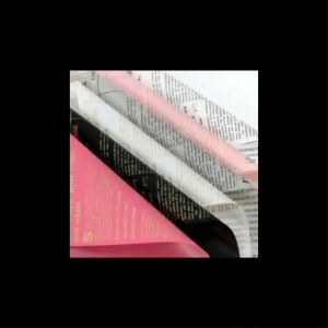 1LEMBAR Korean Wrapping Pastel English - Cellophane Buket Bunga W040