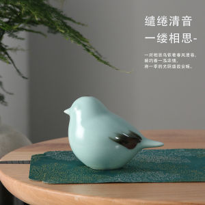 Đồ Trang Trí Bằng Gốm Sứ Hiện Đại Đơn Giản Của Jingdezhen Trống Trang Trí Gian Phòng Khách Cặp Đôi Quà Tặng Ngày Lễ Tình Nhân Trang Trí Bàn