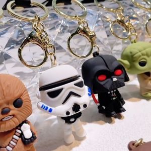 Gantungan Kunci Karakter Starwars Star Wars Keychain Darth Vader Stormtrooper Yoda Chewbacca