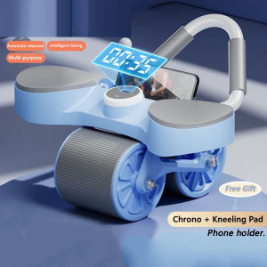 Abdominal Roller Abdominal Wheel Automatic Rebound Exercise Abdominal Muscle Core Roller Wheel Triangular Structure Exercise Body Wheel With Elbow Support For Gym