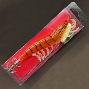 1pc/5pcs 3D Hybrid Shrimp Egl Lure  Fluorescent Squid Jigs for Freshwater and Saltwater Fishing