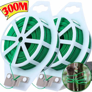 Dizoey 300M Multifunctional Plastic Steel Twist Ties Reusable Flower Plant Climbing Support Strap Tie Garden Self-cut Cane Fixed Wire String