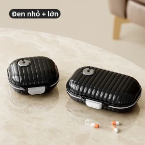 YYIEDERNG | Hộp Đựng Viên Thuốc Mini Chống Ánh Sáng Di Động Chống Ẩm