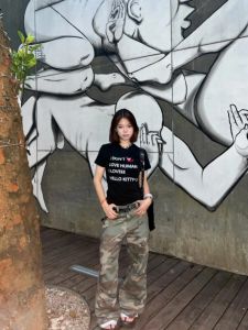 เสื้อยืดแขนสั้นทรงสลิมฟิตสำหรับผู้หญิง สีดำ เซ็กซี่ กระชับสัดส่วน ทรงเข้ารูป เสื้อผ้าทำงานสไตล์เกาหลี ผ้าฝ้าย 100%