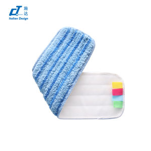 CT Strata Ultrafine Fiber Floor Cleaning Cloth Stick on Flat Mopping Head Household Replacement Dust Pushing Head Cleaning Tool