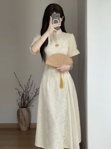 Đầm Trung Quốc Phong Cách Trẻ Dệt Ren