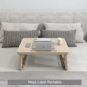 SPEEDS Meja Belajar Anak Lipat Tebal Kokoh Foldable Rectangular HDPE Kids Table Meja TK Paud 038-44