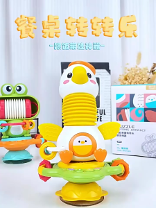 Đồ Chơi Xoay Hút Bàn Ăn Cho Bé 0-1 tuổi gặm nướu an toàn mới nhất 2025