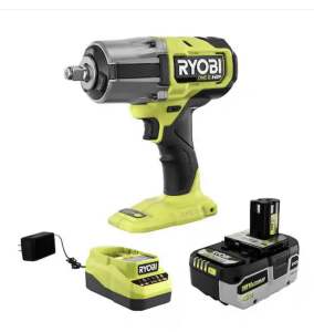 RYOBI PBLIW01K1 18V Brushless Cordless 4-Mode 1/2 in. High Torque (1170 ft-lbs.) Impact Wrench Kit with 4.0ah HP Battery and Charger (converted to 220V) Perfect for automotive and construction jobs Brand new in box.