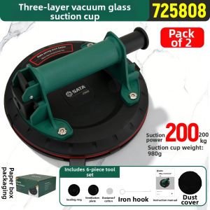 SATA | Strong Suction Automatic Air Filling Glass Vacuum Suction Cup for Heavy Tiles