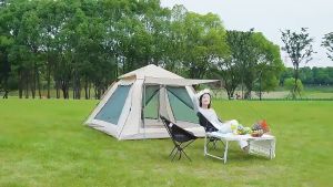 LiDi เต็นท์ เต้นท์แคมปิ้ง เต็นท์สนาม เต้นท์กางอัตโนมัติ เต้นครอบครัว เต้นท์นอน 3-4คน 5-8คน ประตู 2 ด้าน หน้าต่าง 2 ด้าน