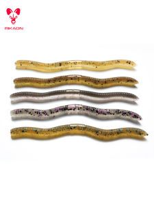 RIKAON | Soft Bait Wave Worm for Black Pit Competition Bass & Perch