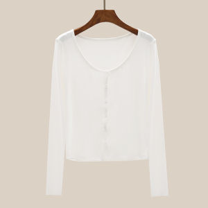 Áo Khoác Cardigan Chống Nắng Mát Mẻ Cho Nữ Mùa Hè Mới Về Áo Sơ Mi Dài Tay Thường Ngày Áo Khoác Ngoài Mỏng Thời Trang