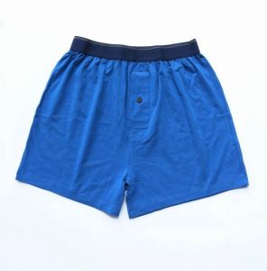 กางเกงชั้นในชายผ้าฝ้ายแท้ 3 ตัว กางเกงบ็อกเซอร์เอวสูงทรงหลวม หน้าเปิด สำหรับใส่อยู่บ้าน สไตล์ธรรมชาติ กางเกงขาสั้นลายสก็อต