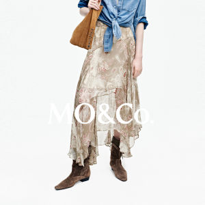 MO&Co. | Retro Paisley Printed Long Skirt