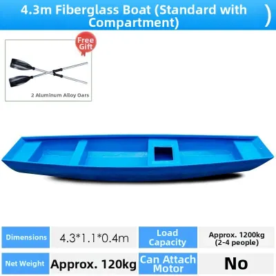 Thickened FRP Fishing and Sightseeing Boat 4-Person