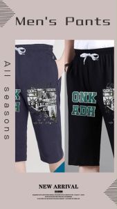 #กางเกงผู้ชายขา4ส่วนสกรีนลายผ้ายืดตัวใหญ่ดีสินค้าใหม่ราคาพิเศษ+เก็บเงินปลายทาง=ใส่ออกกำลังกายได้ เนื้อผ้าวอร์มผ้ายืดใส่สบายเอวยืดได้เยอะ มีกระเป๋าข้างใส่ของได้