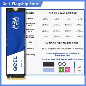 Geil | SSD for Gaming and NVMe Compatibility 500G