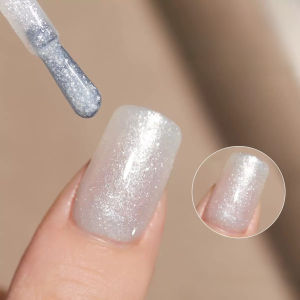 10ML 1PCS White Nails Super Flash Glitter Diamond Gel Nail Polish 2025 New Strobe Nail Glue Nail Art Christmas Nails