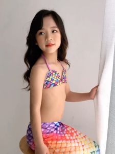 ชุดว่ายน้ำนางเงือก รุ่น 0706 สีสันน่ารัก 2ชิ้น ชุดว่ายน้ำเด็ก