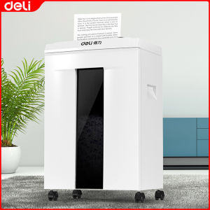 Deli 20L Paper Shredder Can Shred Cards & CDs 6 Sheets 60 Minutes Automatic Shredder Machine 9912