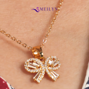 MEILYN Kalung Nuri Fashion Model Pita Baguette Perhiasan Wanita Lapis Emas 0211240144