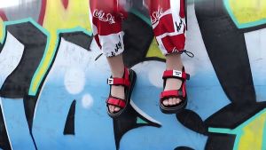 New Korean Soft childrens sandals 4-12 years old summer Mens baby Non-Slip beach shoes Kids soft sole slippers