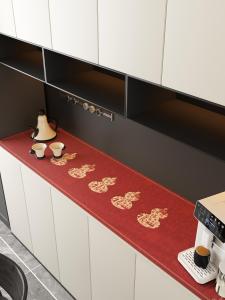 Spring Festival Festive Sideboard Cabinet Protective Pad Red TV Cabinet Table Cover Waterproof Oil-Proof Hallway Shoe Cabinet Dustproof Cover Cloth