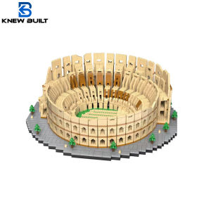 KNEW BUILT Euro Construction Roma Colosseum Micro Mini Building Blocks for Adult Child Toys Set Arc Triomphe Louvre Big Ben Brick