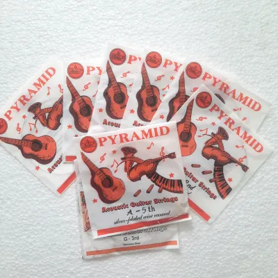 1 Set Tali Gitar Isi 6 Pcs / 1 Set Senar Gitar No 1 Sampai No 6