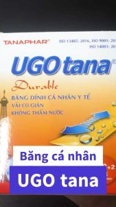 Băng keo cá nhân chống thấm nước Ugotana (hộp 102 cái) chăm sóc vết thương tiện dùng độ dính cao co giãn tốt