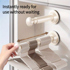 Small retractable clothes drying rack with suction cups wall-mounted foldable for balcony drying vacuum suction cups on the w