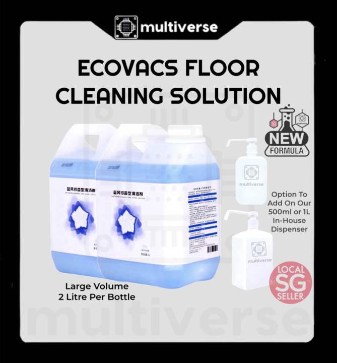 Ecovacs Cleaning Fluid Solution Liquid Detergent 2L Compatible Version