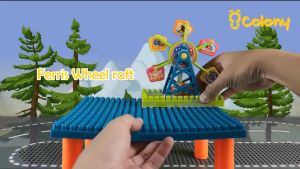 Mainan edukasi Anak balita Meja Belajar Multifungsi BLock Balok Bricks Besar Jumbo Building Set
