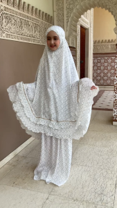 MUKENA TANGGUNG 2IN1 PLISKET GELOMBANG PREMIUM SANTORINI LUNARA