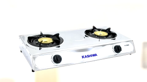 KASHIWA รุ่น K-2000 เตาแก๊สหัวคู่หัวฟู่ เตาแก๊ส หัวเตาทองเหลือง นำความร้อนได้ดี ทนความร้อนสูง รับประกันศูนย์