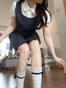 NIUVIES | Summer Short Sleeve Shirt Pinafore Dress Set
