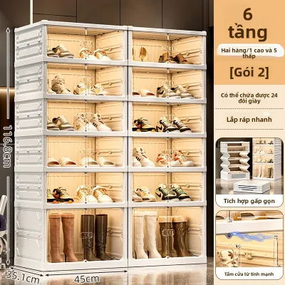 MEIZHUFU | Tủ Đựng Giày Trong Suốt Gấp Gọn