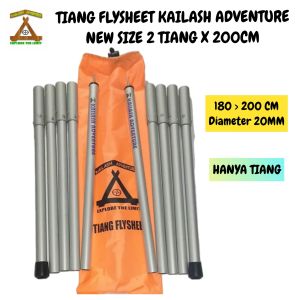 Tiang Flysheet Tinggi 200cm Ringan (Hanya Tiang)