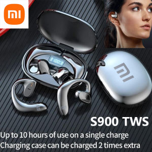 ♥ SPLAY Shipping+Ready Stock ♥Xiaomi S900 Wireless Earphones Open Ear Bone Conduction EarHook Bluetooth Hifi Headphones Sport TWS Game Headset With Microphone