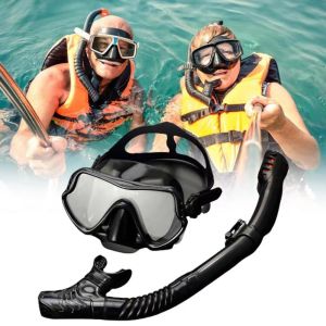 Diving Goggles HD Tempered Glass Diving Mask Anti-Fog Snorkeling Set Swimming Goggles for Adults