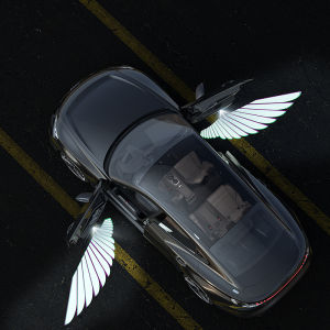 Angel Wings Courtesy Lamp Neutral Wings up and down Car Courtesy Light Courtesy Lamp Wireless Automatic Sensor Door Light Projection