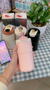 แก้วน้ำสแตนเลส ขนาดเล็ก แบบพกพา สำหรับเก็บน้ำเย็นและร้อน