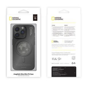 Ultra-Thin Magnetic Suction Design Geographical Designer Style Phone Case for 16 pro Max Business Simple Black Fingerprint Resistant Wear-Resistant