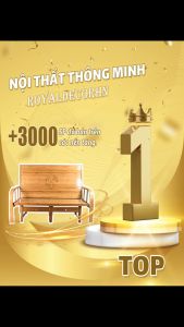[BÁN CHẠY] Ghế sofa giường tre thông minh ROYALDECORHN giường gấp gọn làm ghế chất liệu tre giường tre bà đẻ tiện lợi